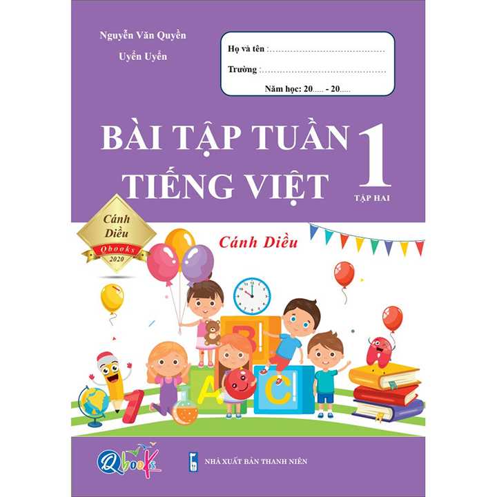 Sách bổ trợ (SBT) - Bài Tập Tuần Tiếng Việt Lớp 1 Tập 2 Cánh diều