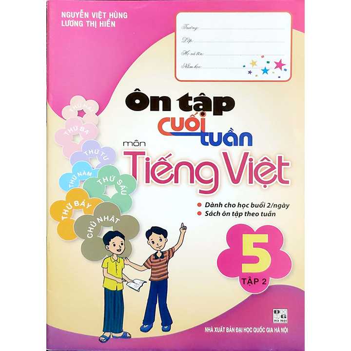 Sách bổ trợ (SBT) - Ôn Tập Cuối Tuần Môn Tiếng Việt Lớp 5 Tập 2 Kết nối tri thức