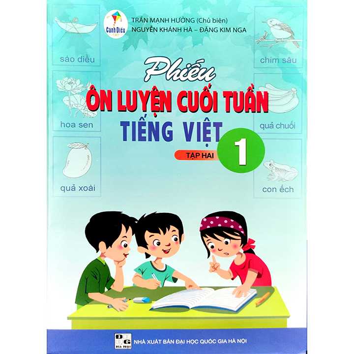 Sách bổ trợ (SBT) - Phiếu Ôn Luyện Cuối Tuần Tiếng Việt Lớp 1 Tập 2 Cánh diều