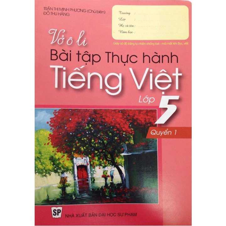 Sách bổ trợ (SBT) - Vở Ô li Bài Tập Thực Hành Tiếng Việt Lớp Lớp 5 Kết nối tri thức
