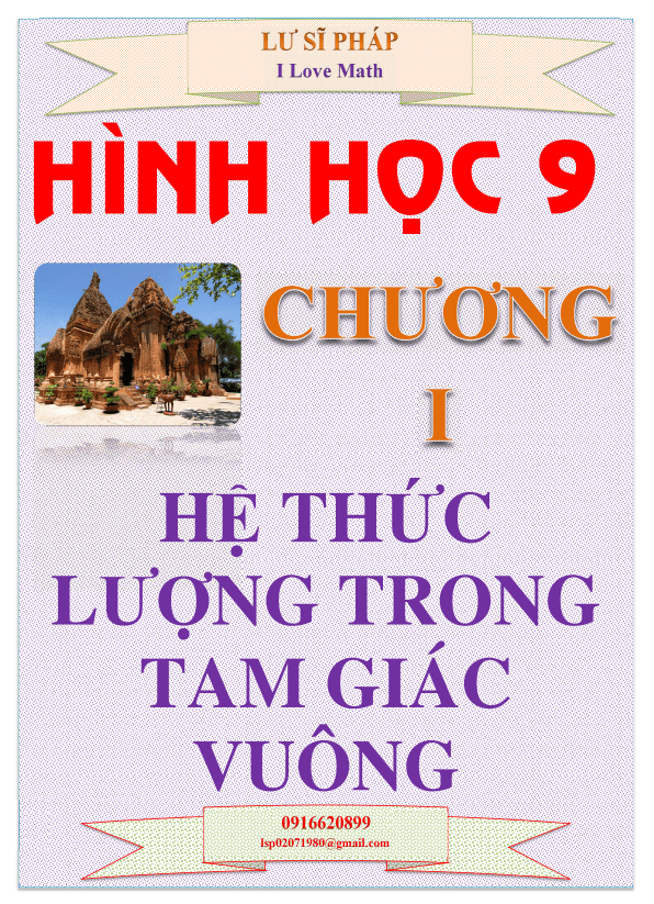 Chuyên đề hệ thức lượng trong tam giác vuông Lư Sĩ Pháp