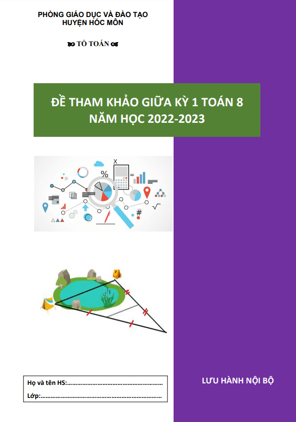 Đề tham khảo giữa học kì 1 (HK1) Toán 8 năm 2022 2023 phòng GD ĐT Hóc Môn TP HCM