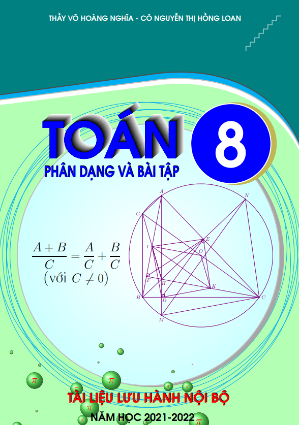 Phân dạng và bài tập lớp 8 môn Toán