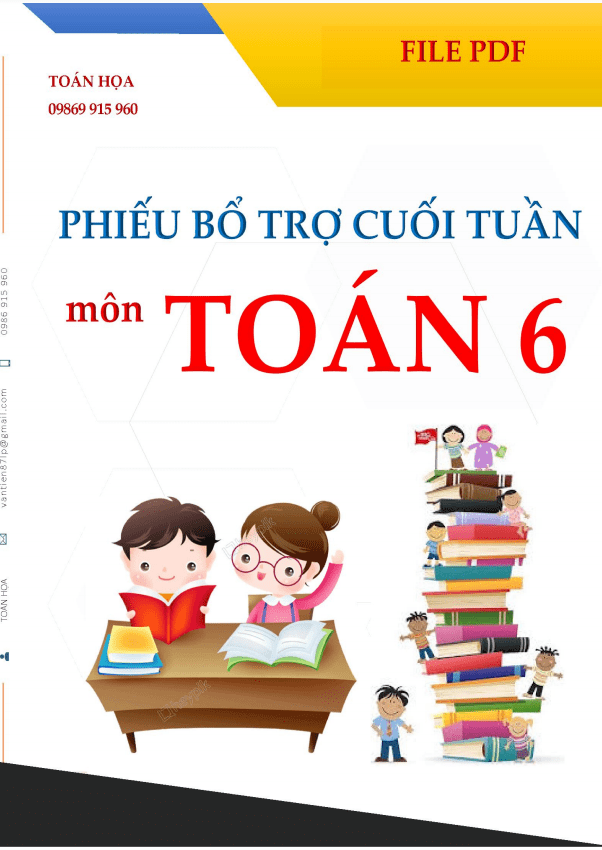 Phiếu bổ trợ cuối tuần lớp 6 môn Toán