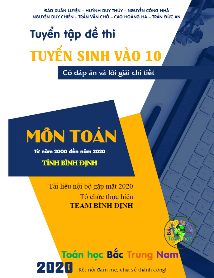 Tuyển tập 20 năm đề thi tuyển sinh vào môn Toán sở GD ĐT Bình Định