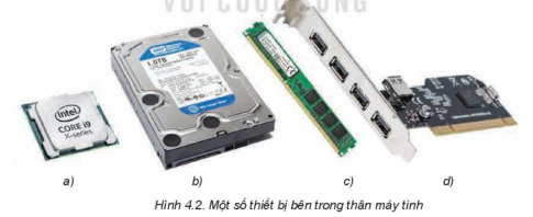Giải tin học lớp 11 định hướng THUD Kết nối bài 4 Bên trong máy tính