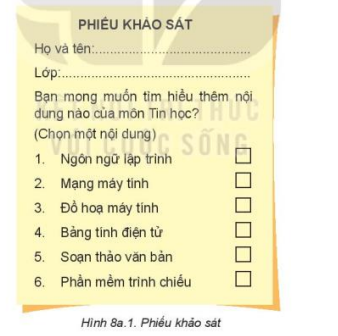 Giải tin học lớp 8 Kết nối bài 8 Làm việc với danh sách dạng liệt kê và hình ảnh trong văn bản
