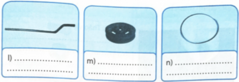 1. Em hãy nêu tên một số chi tiết trong bộ lắp ghép mô hình kỹ thuật dưới đây.