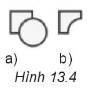Chức năng nào trong bảng chọn Path dùng để chuyển Hình13.4a thành Hình 13.4b?