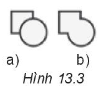 Chức năng nào trong bảng chọn Path dùng để chuyển Hình 13.3a thành Hình 13.3b?