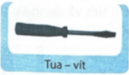 2. Em hãy nối các dụng cụ trong bộ lắp ghép mô hình kỹ thuật có trong những hình ảnh dưới đây với các chức năng tương ứng.  Lắp và tháo ốc vít.  Đựng các dụng cụ và chi tiết trong bộ lắp ghép mô hình kĩ thuật.  Giữ chặt đai ốc.