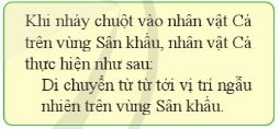 Để tạo chương trình Khám phá đại dương, em hãy thực hiện lần lượt các bước sau