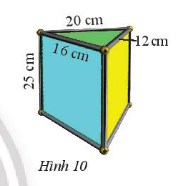 Giải bài 4 Diện tích xung quanh và thể tích của hình lăng trụ đứng tam giác, lăng trụ đứng tứ giác