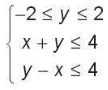 Tổng của giá trị lớn nhất và giá trị nhỏ nhất của biểu thức F(x; y) = x + 5y với (x; y) thuộc miền nghiệm của hệ bất phương trình