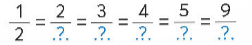 Giải toán lớp 4 chân trời bài 62 Phân số bằng nhau