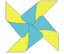 Cùng bạn làm chong chóng theo các bước dưới đây