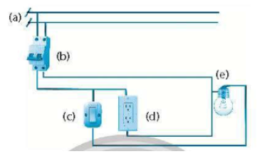  Em hãy kể tên và cho biết chức năng của từng bộ phận trong mạch điện được mô tả trong hình dưới đây.