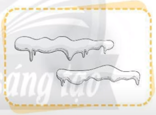 Hãy quan sát các hình dưới đây và cho biết nước ở thể nào. Viết câu trả lời vào chỗ (...).