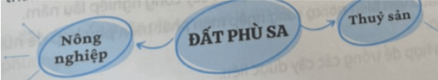 Câu 7.  Hoàn thành sơ đồ theo mẫu sau về giá trị sử dụng của đất phù sa