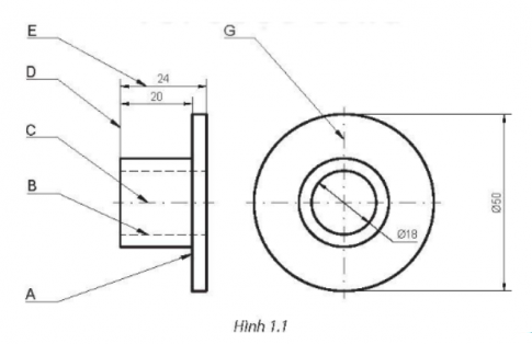  Quan sát và cho biết tên gọi của các nét vẽ được sử dụng trên Hình 1.1.