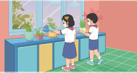 Nêu những việc em đã làm để giữ gìn, bảo vệ và chăm sóc trường học xanh, sạch, đẹp.