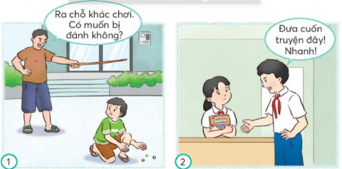 Nhận diện nguy cơ bị xâm hại thân thể qua những tranh sau.