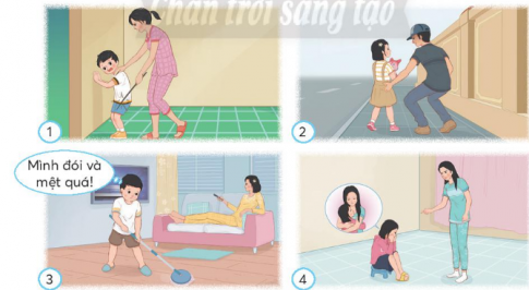 Nhận diện và nêu tên hành vi xâm hại thông qua quan sát các tranh sau