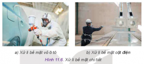 - Phương pháp đang thực hiện để xử lí bề mặt chi tiết - Tác dụng của các phương pháp này.