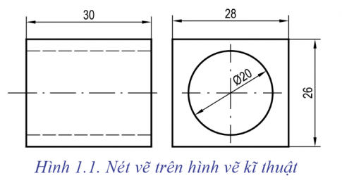  Hình vẽ có những loại nét vẽ nào? Các nét vẽ có cùng chiều rộng không?