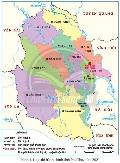   - Vị trí của khu di tích Đền Hùng  - Một số công trình kiến trúc chính trong khu di tích Đền Hùng