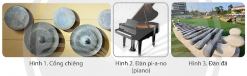 Quan sát các hình 1, 2, 3 và em hãy cho biết nhạc cụ truyền thống của đồng bào Tây Nguyên.