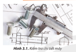 Hình 3.1 cho ta biết kĩ sư dựa trên cơ sở nào để kiểm tra chi tiết máy?