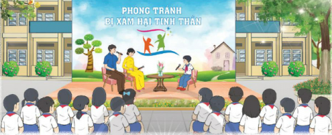 Tham gia buổi tọa đàm về "Phòng tránh bị xâm hại tinh thần"